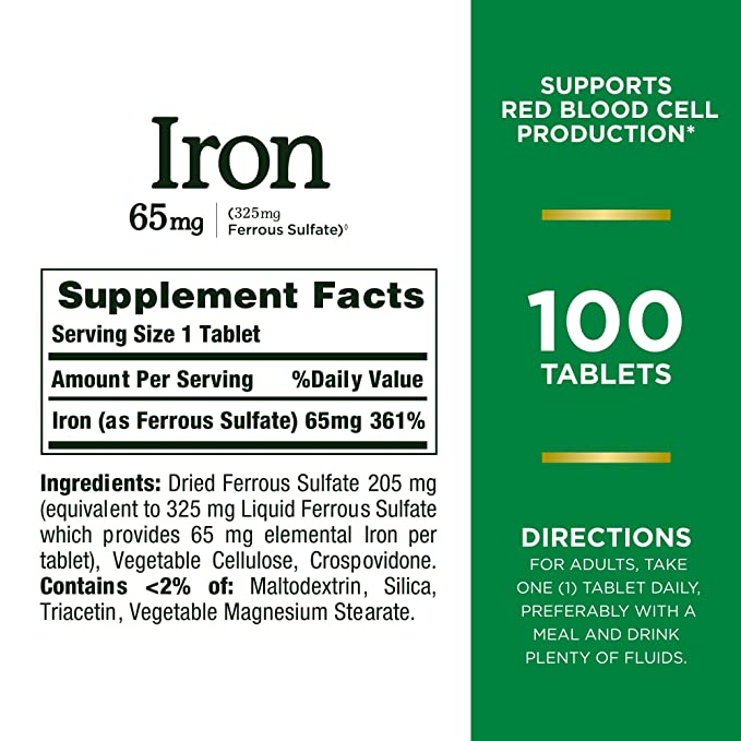 IRON 65MG TB 120