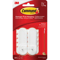 Command Medium Wire Wall Hooks - White, 2 Hooks + 4 Strips