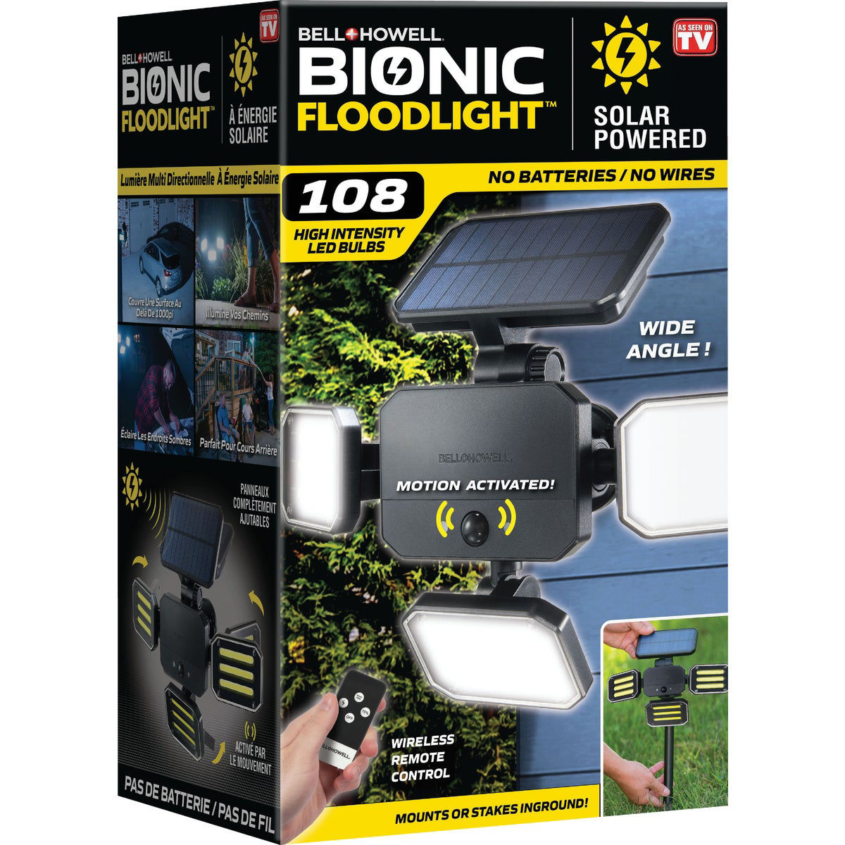 Bell + Howell Solar Powered Bionic Floodlight