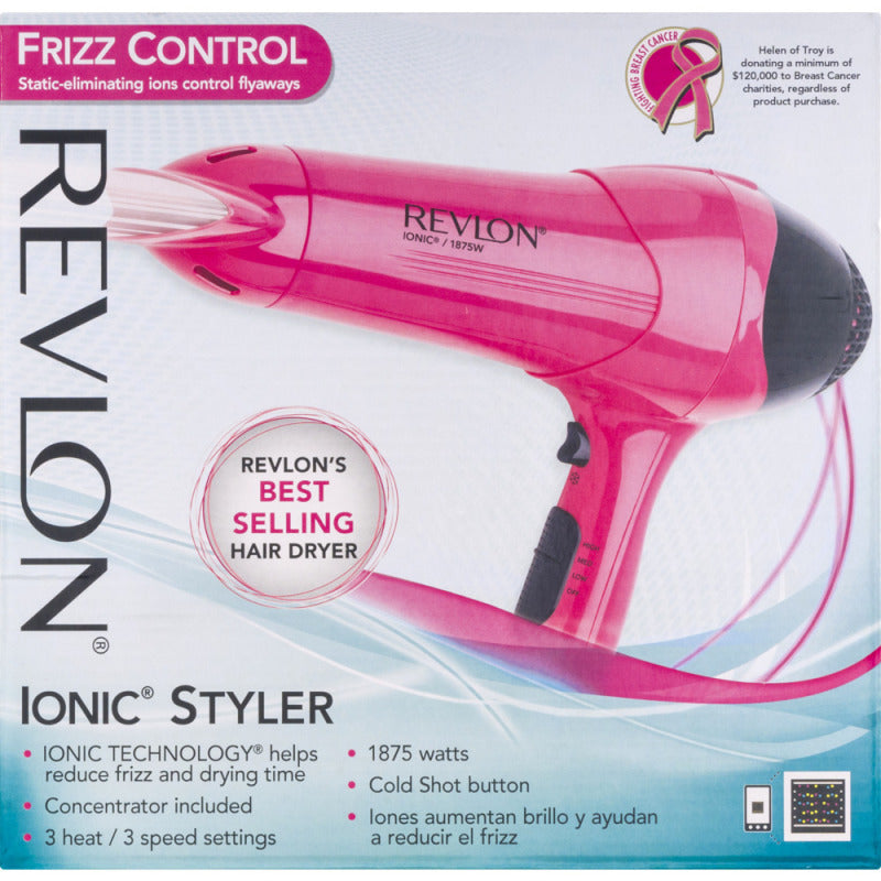Revlon Dryer Ionic Styler 1875 Watt Frizz Control