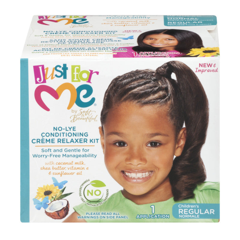 Just For Me No-Lye Creme Relaxer Kit Regular