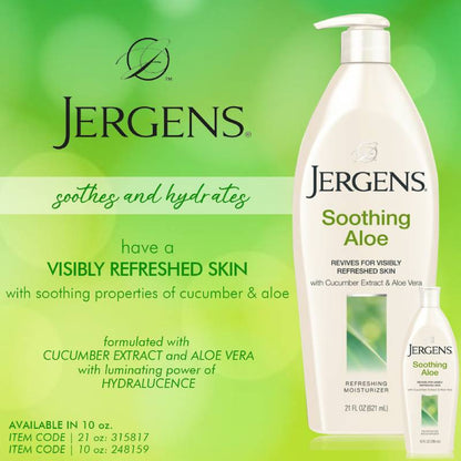 Jergens Soothing Aloe 10oz Refreshing Moisturizer Lotion