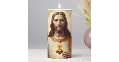 Prayer Candle, 8in - Baby Jesus