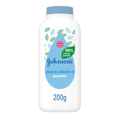 Johnson’s Baby Powder Cornstarch Aloe & Vitamin E, 1.5 oz