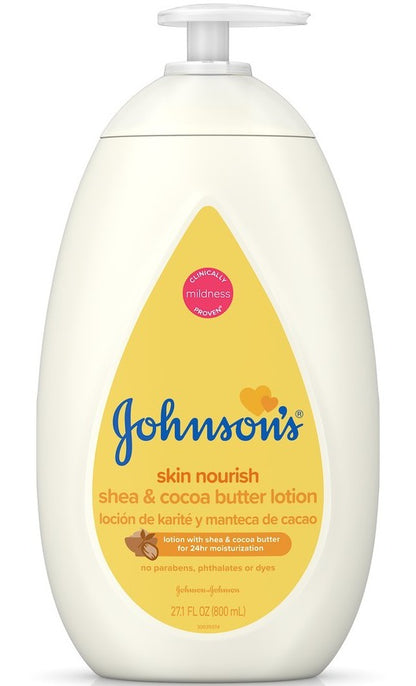 Johnsons Skin Nourish Lotion Shea & Cocoa Butter 16.9oz