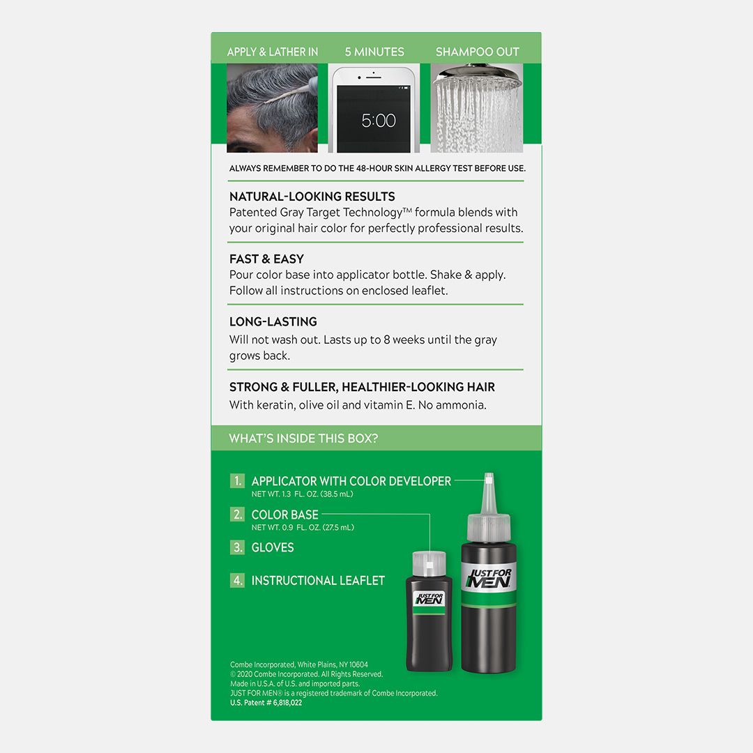 Just For Men Shampoo In #H-50 Haircolor Darkest Brown