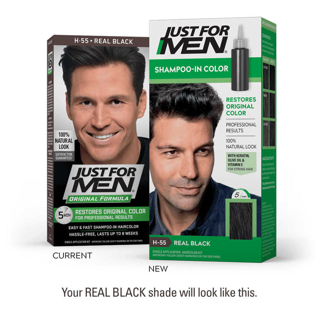 Just For Men Shampoo In #H-55 Haircolor Real Black
