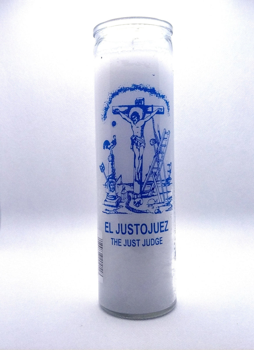 Star Candle Prayer Candle, 8in - Justo Juez
