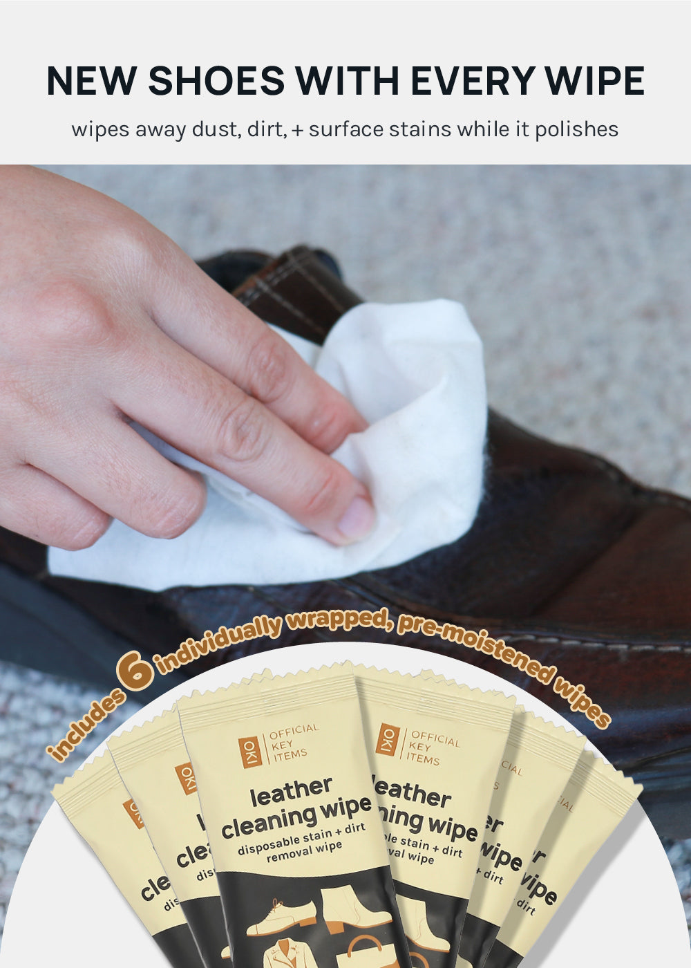 SHOE AND HANDBAG WIPES