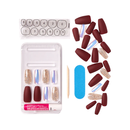 KISS Glam Premium Faux Nails - Wrapped in Beauty