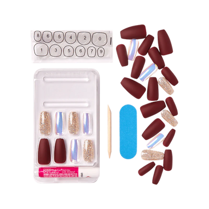 KISS Glam Premium Faux Nails - Wrapped in Beauty