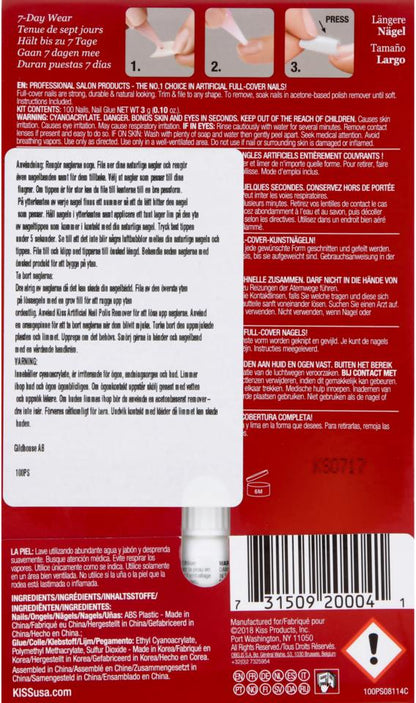 KISS 100 Full-Cover Nails - Curve Overlap