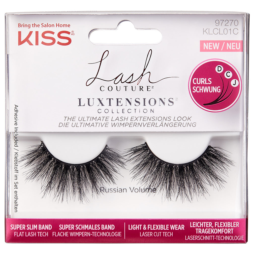 KISS Lash Couture LuXtensions Lashes - Volume Full Set, 4 count