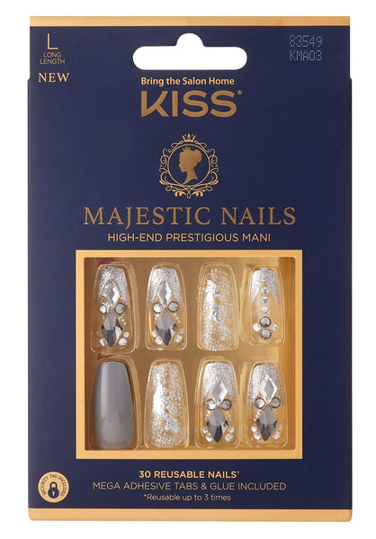Kiss Majestic Nails Long Length Gold