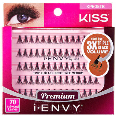 Kiss I Envy Knot Free Long 70 Lashes Triple Black