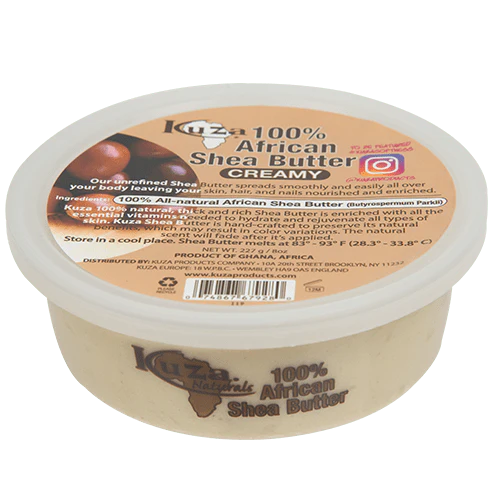 Kuza 100% Pure African Shea Butter - Creamy, 8 oz
