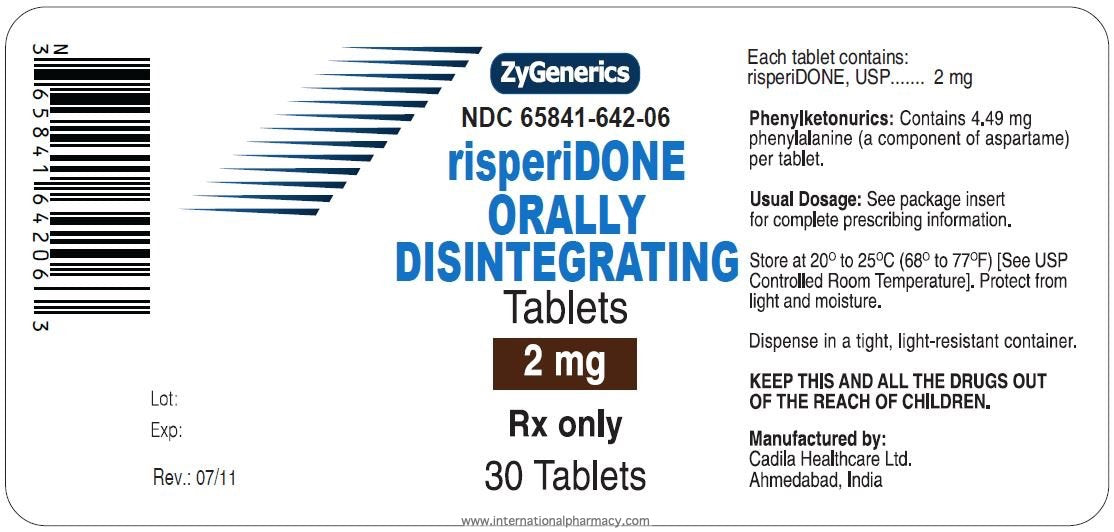 RISPERIDONE TD 1MG7X4UD ODT BPK