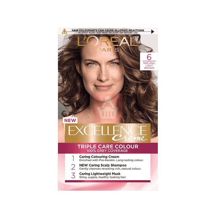 Loreal Excel Creme Color #6 Light Brown 1.74oz