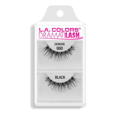 L.A. Colors DramatiLash False Eyelashes Black - Demure