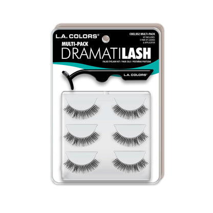 L.A. Colors Dramatilash Multi Pack Eyelash Kit, 3 pairs