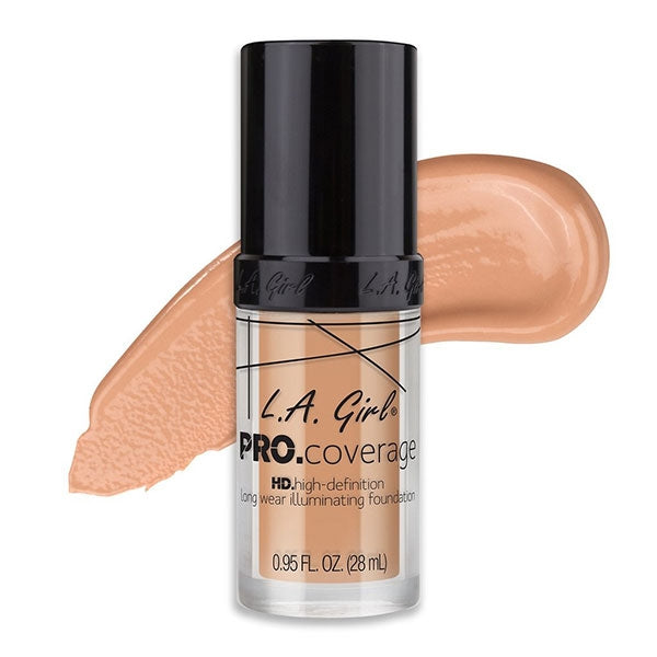 L.A. Girl PRO Coverage Illuminating Foundation Porcelain, 0.95 fl oz