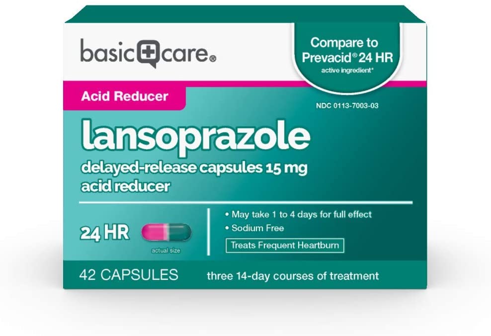 LANSOPRAZOLE 15 MG DR CAP 14