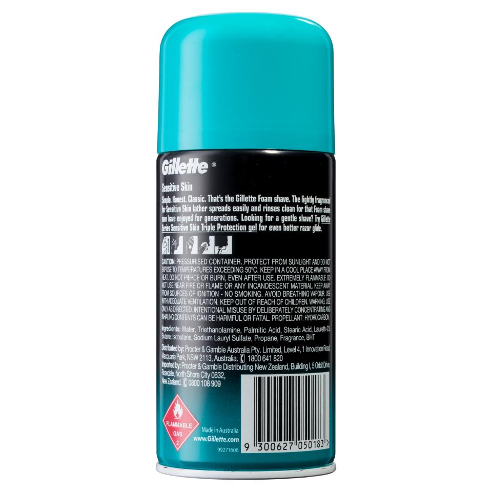 Gillette Foamy Shave Foam Sensitive Skin 11oz