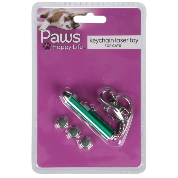 Paws Happy Life Keychain Laser Toy for Cats