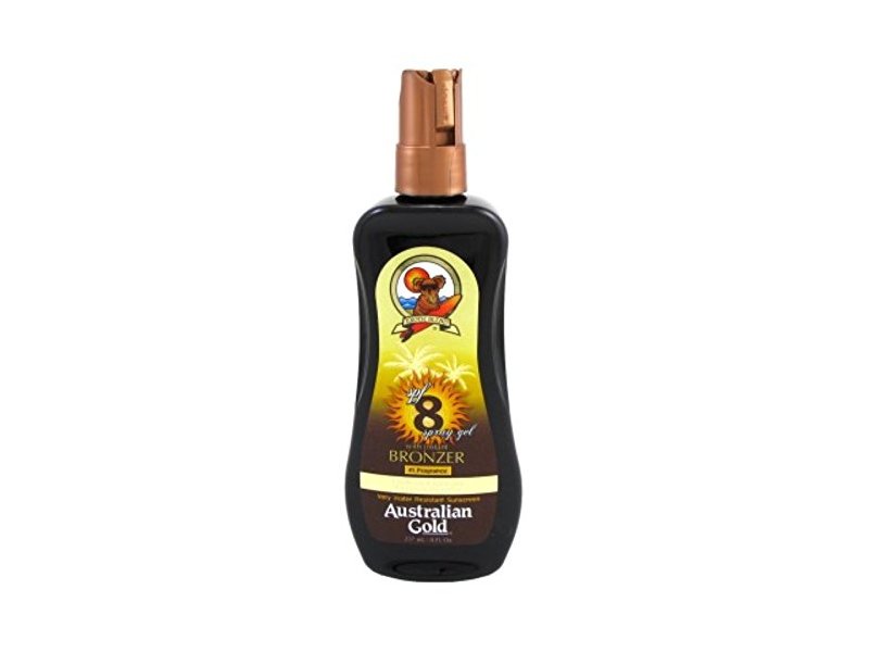 Australian Gold Spf#08 Spray Gel With Instant Bronzer 8oz