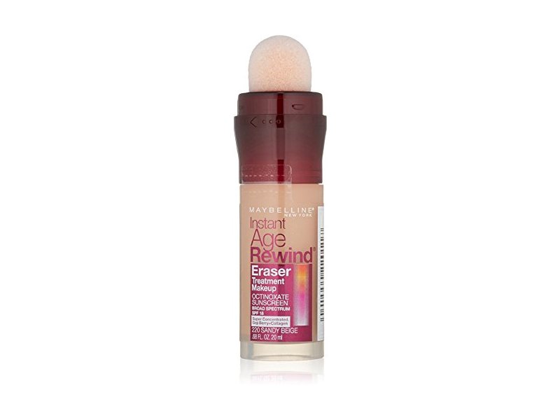 MAYBELLINE New York Instant Age Rewind Eraser Treatment Makeup, 220 Sandy Beige, 0.68 oz