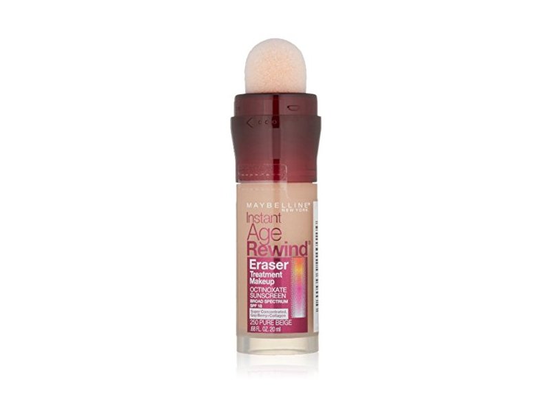 MAYBELLINE New York Instant Age Rewind Eraser Treatment Makeup, 250 Pure Beige, 0.68 oz