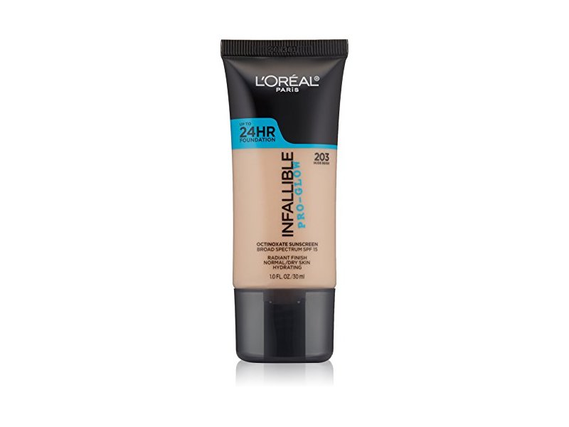 L'ORÉAL PARIS Infallible Pro-Glow Foundation, 203 Nude Beige, 1 fl. oz.