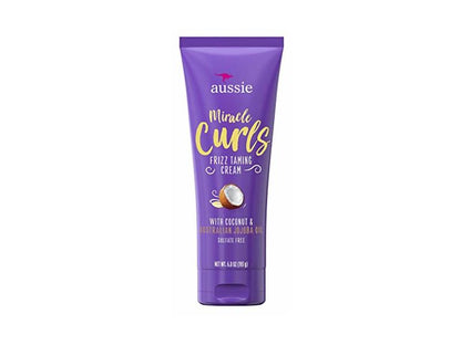 Aussie Miracle Curls Frizz Taming Cream 6.8oz(Coc+Jojoba)