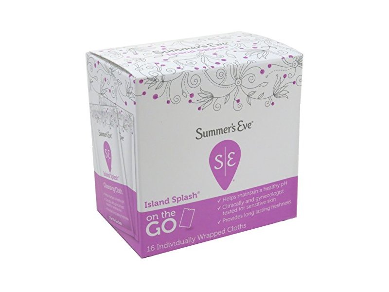 Summers Eve Cleansing Cloths 16 Count Island Splash