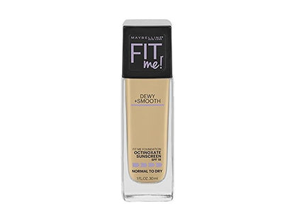 MAYBELLINE New York Fit Me Dewy + Smooth Foundation Makeup, 118 Light Beige, 1 oz
