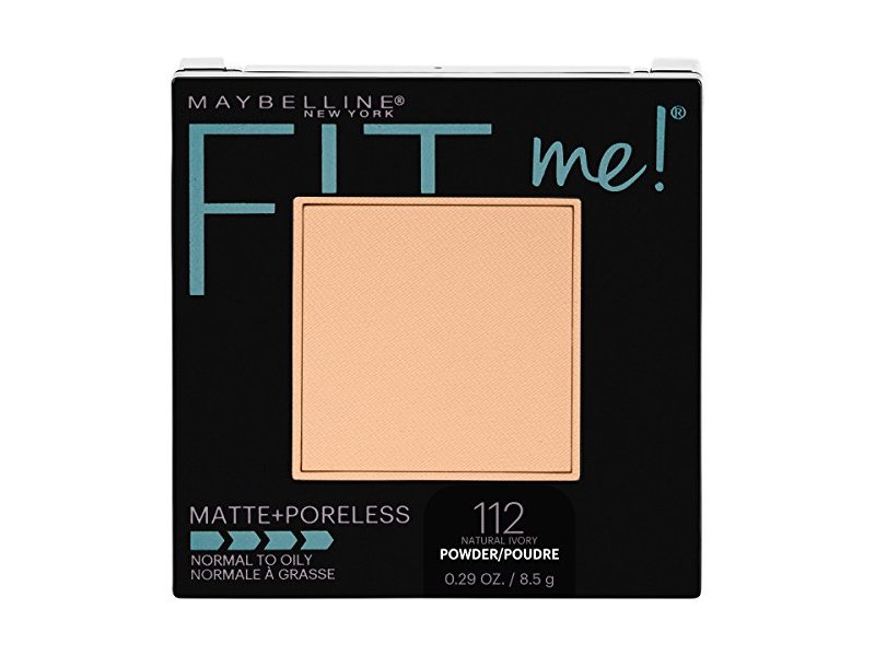 MAYBELLINE New York Fit Me Matte + Poreless Pressed Face Powder Makeup, 105 Fair Ivory, 0.29 oz