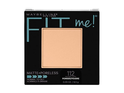 MAYBELLINE New York Fit Me Matte + Poreless Pressed Face Powder Makeup, 105 Fair Ivory, 0.29 oz