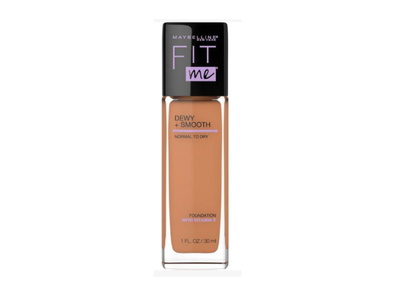MAYBELLINE New York Fit Me Dewy + Smooth Foundation Makeup, 330 Toffee, 1 oz
