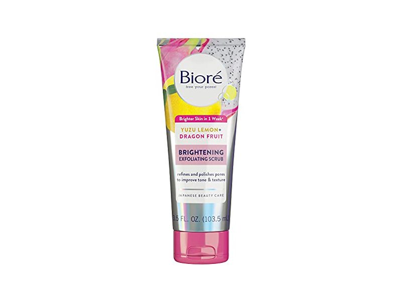 Biore Exfoliating Scrub Yuzu Lemon + Dragon Fruit 3.5oz