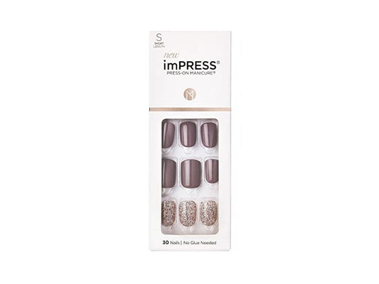 Kiss Impress Press-On-Manicure Kit 30 Count Id Rather B Short