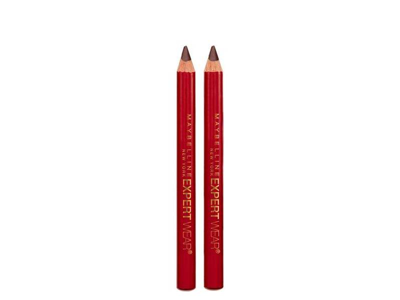 MAYBELLINE New York Expert Wear Twin Brow & Eye Wood Pencil, 103 Medium Brown, 2 count