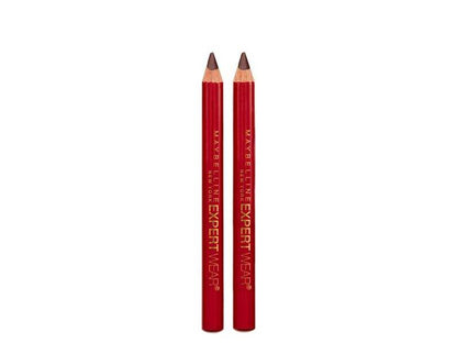 MAYBELLINE New York Expert Wear Twin Brow & Eye Wood Pencil, 103 Medium Brown, 2 count