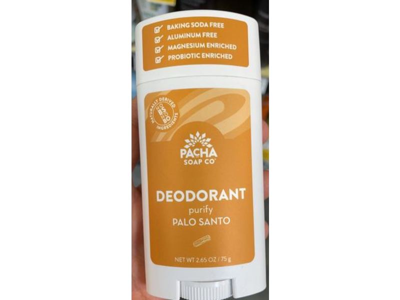 PACHA SOAP CO DEODORANT, PALO SANTO 2.65 OZ