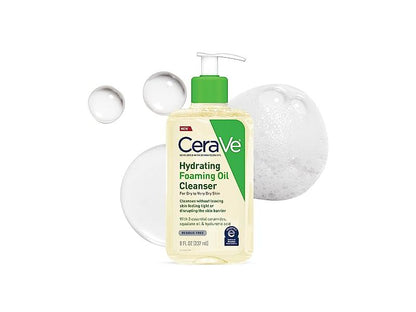 CeraVe Hydrating Foaming Oil Face Cleanser, 8 oz