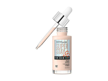 MAYBELLINE New York Super Stay Long-Lasting Skin Tint with Vitamin C, 372, 1 oz