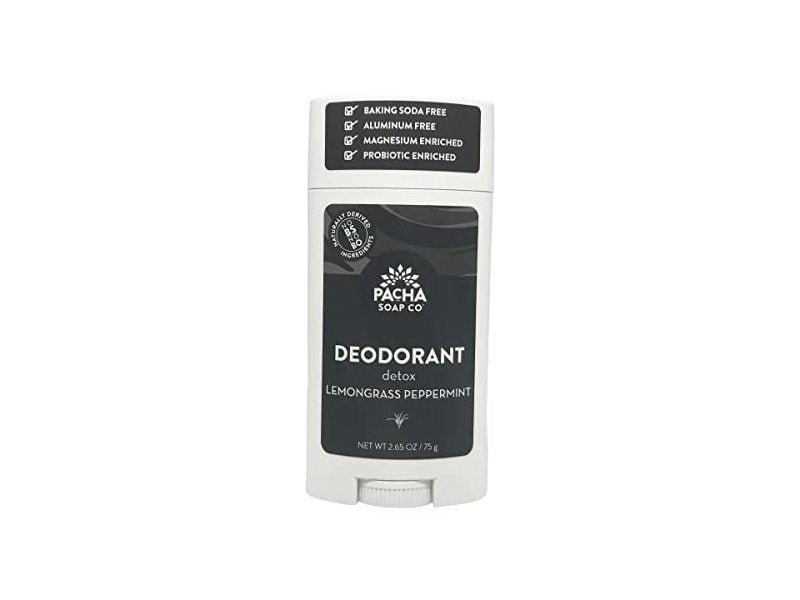 PACHA SOAP CO DEODORANT, LEMONGRASS PEPPERMINT 2.65 OZ