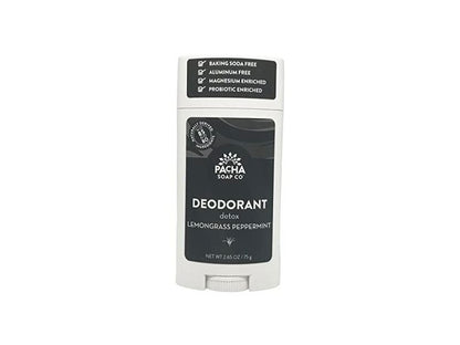 PACHA SOAP CO DEODORANT, LEMONGRASS PEPPERMINT 2.65 OZ