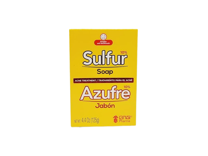 Grisi Bio Sulfur Soap for Acne Treatment, 4.4 oz