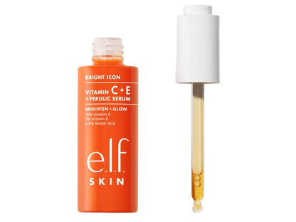 e.l.f. SKIN Bright Icon Vitamin C + E + Ferulic Face Serum, 1 oz