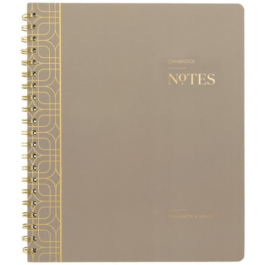 Cambridge WorkStyle Notebook, 8" x 10" - Timeless Taupe